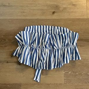 Boutique ruffle tube top NWT